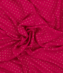 Pink Handloom Banarasi Khaddi Georgette Silk Saree With Zari Border-BE1862