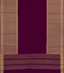 Magenta Woven Synthetic Viscose Saree With Annam Zari Border-BL5053