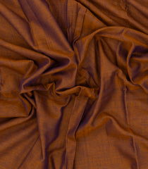 Rust Woven Chirala Cotton Saree With Temple Border-CR1423