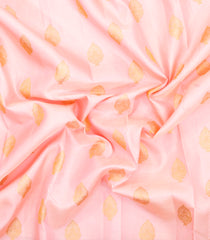 Baby Pink Handloom Kanchipuram Silk Saree With Floral Buttas-KA16324
