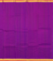 Dark Peach Handloom Kanchipuram Silk Saree With Purple Border-KA14004