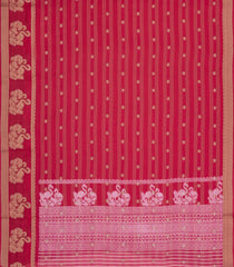 Red Printed Synthetics Dola Saree Zari Stripes & Buttas-BL5285