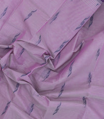 Lilac Woven Rasipuram Cotton Sari With Buttas-RA2617