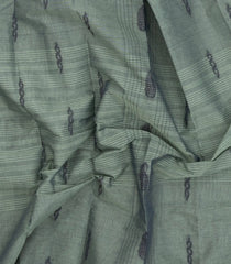 Grey Woven Rasipuram Cotton Saree With Floral Motifs-RA2652