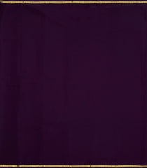 Dark Purple Woven Mysore Silk Saree With Zari Border-MS3432