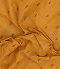 Yellow Woven Rasipuram Cotton Saree With Buttas-RA2636