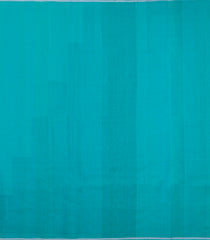 Sky Blue & Green Handloom Soft Silk Saree With Stripes-SO4638
