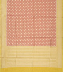 Peach Woven Banarasi Tissue Silk Saree With Floral Motifs-BE1605