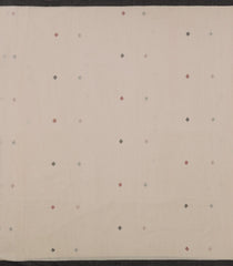 Taupe Handloom Bengal Cotton Saree With Cross Motifs-BG1547