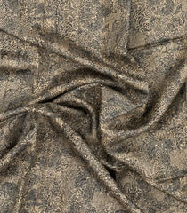 Grey Woven Tussar Silk Saree With Printed Floral Motifs-TU3097