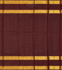 Light Green Handloom Kanchipuram Korvai Silk Saree With Maroon Border