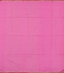 BubbleGum Pink Handloom Maheswari Silk Cotton Saree With Zari Checks-SC4133