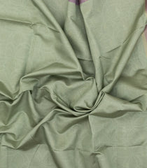 Cardamom Green Woven Blended Tussar Saree With Printed Floral Motifs-BL4878