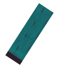 Teal Woven Rasipuram Cotton Saree With Floral Buttas-RA2557