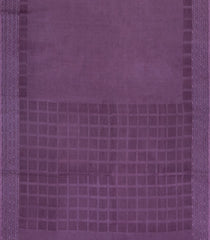 Lilac Printed Tussar Silk Saree With Stripes-TU3379