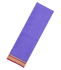 Lavender Woven Mysore Silk Saree With Contrast Zari Border-MS3802