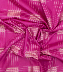 Pink Woven Art Bhagalpur Cotton Saree With Thread & Zari Checks-SY0273