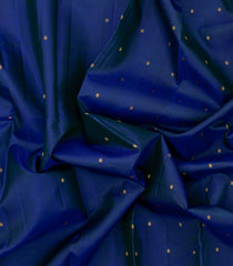 Blue Handloom Kanchipuram Silk Saree With Kamalam Buttas-KA14843