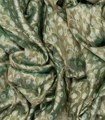 Aquamarine Banarasi Tissue Silk Saree With Mango Vine Motifs