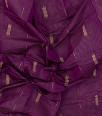 Magenta Woven Rasipuram Cotton Saree With Floral Buttas-RA2560