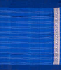 Royal Blue Handloom Banarasi Silk Saree With Zari Checks-BE1869
