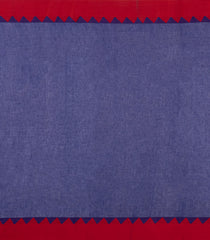 Violet Handloom Bengal Cotton Saree With Buttas & Temple Border-BG1976