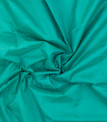 Aquamarine Handloom Silk Cotton Saree With Contrast Border-SC3807