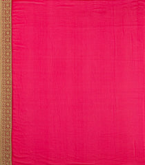 Red Woven Blended Georgette Saree With Embroidered Floral Motifs-EN1848