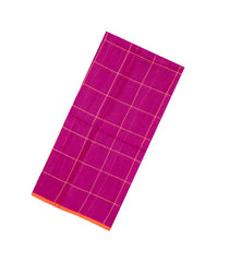 Magenta Woven Kota Silk Saree With Zari Checks-KO1057