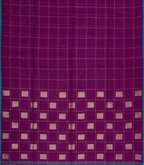 Magenta Woven Kota Silk Saree With Zari Checks-KO1063