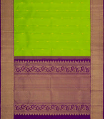 Light Green Handloom Korvai Kanchipuram Silk Saree With Buttas-KA15045-Light Green
