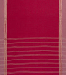 Pink Woven Bengal Cotton Saree With Contrast Border-BG1645