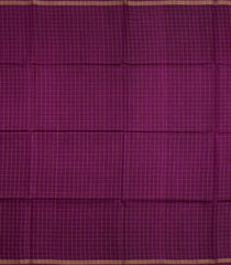 Magenta Woven Tussar Silk Saree With Checks-TU3516