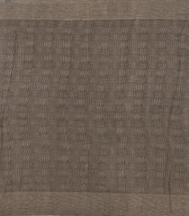 Blue Woven Blended Linen Saree With Printed Floral Motifs-BL4846