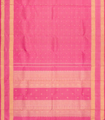 Bubblegum Pink Handloom Kanchipuram Silk Saree With Buttas-KA15474