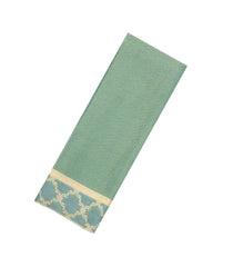 Shadow Green Woven Mysore Silk Saree With Stripes-MS3399