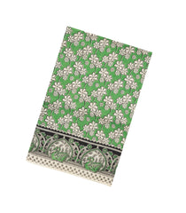 Green Printed Kalamkari Cotton Saree -KAL1241