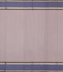 Grey Handloom Silk Cotton Saree With Zari Stripes-SC4219
