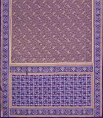Purple Woven Art Dupion Saree With Floral Zari Motifs-BL5920