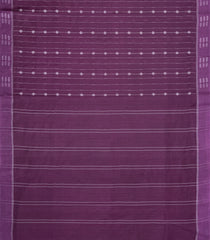 Dark Lilac Woven Art Bhagalpur Cotton Saree With Thread & Zari Stripes-SY0274