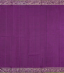 Baby Pink Handloom Korvai Kanchipuram Silk Saree With Contrast Border-KA15824