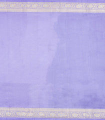 Violet Woven Banarasi Poona Silk Saree With Buttas & Contrast Border-BP1046