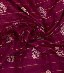 Maroon Printed Synthetic Dola Silk Saree With Zari Motifs & Border -SY0356