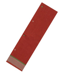 Red Handloom Kanchi Cotton Saree With Buttas-KC1779