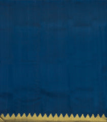 Dark Brown Handloom Korvai Kanchipuram Silk Saree With Zari Checks-KA16068
