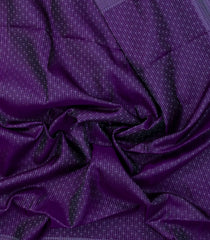 Violet Handloom Soft Silk Saree With Floral Zari Stripes-SO4576