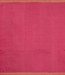 Peach Woven Tussar Silk Saree With Floral Motifs-TU3270