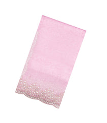 BubbleGum Pink Woven Pure Viscose Saree With Embroiderd Stone Work-EN2099