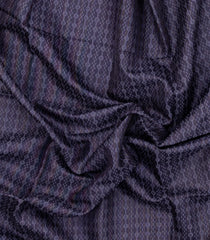 Violet Woven Tussar Silk Saree With Diamond Motifs-TU3325