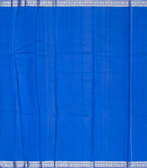 Blue Woven Dupion Silk Saree With Floral Buttas-DS0523